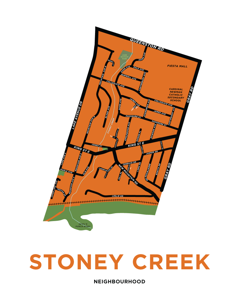 Stoney Creek Neighbourhood Map – Jelly Brothers