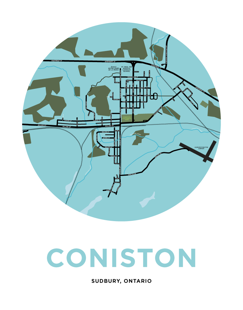 Coniston Map Print