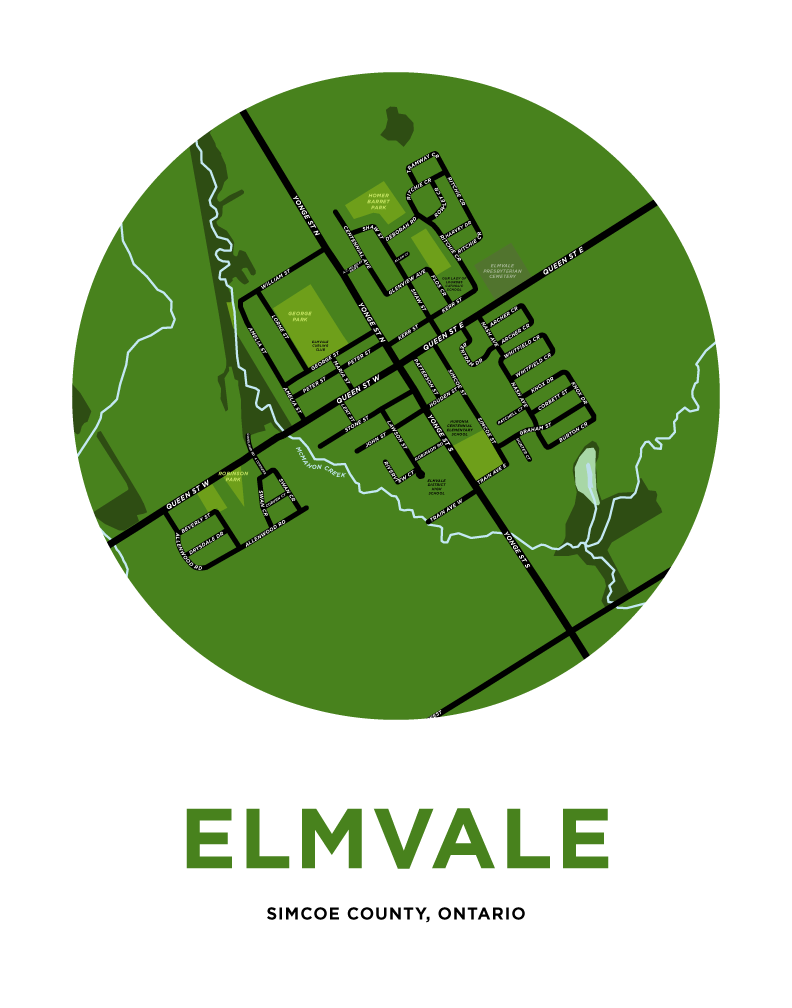 Elmvale Map Print – Jelly Brothers