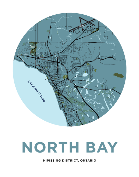 North Bay Map Print