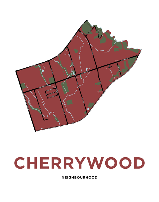 Cherrywood Neighbourhood Map Print