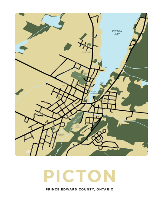 Picton, Ontario Map Print