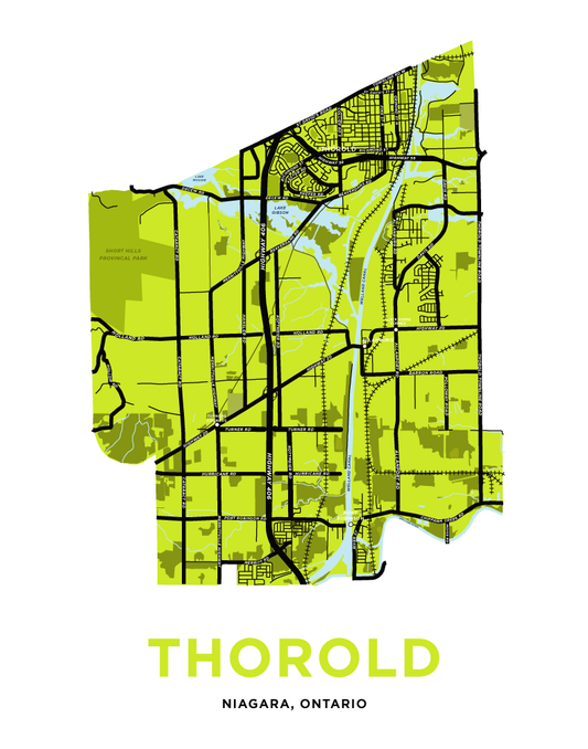 Thorold Map Print