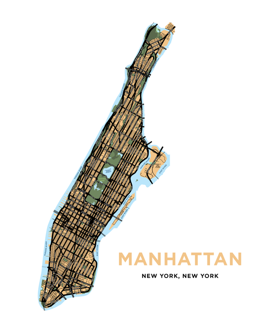 Manhattan Map Print